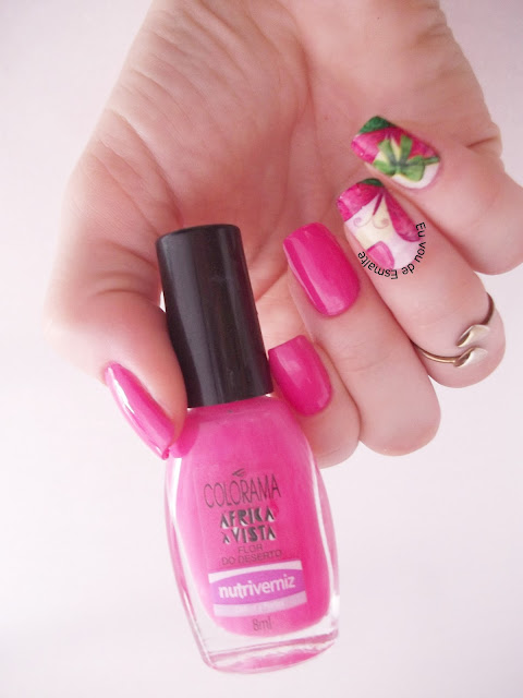 Unhas da Semana Esmalte Flor do Deserto e Película Zanthara