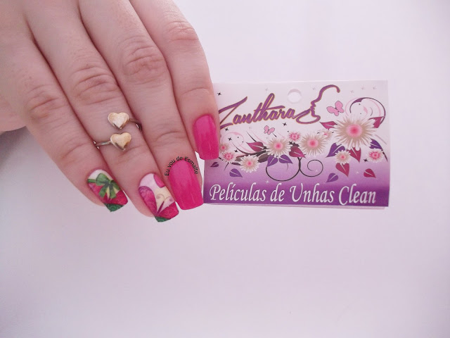 Unhas da Semana Esmalte Flor do Deserto e Película Zanthara