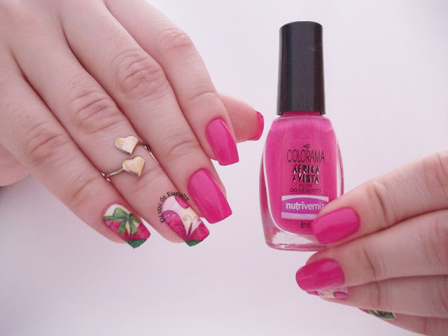 Unhas da Semana Esmalte Flor do Deserto e Película Zanthara