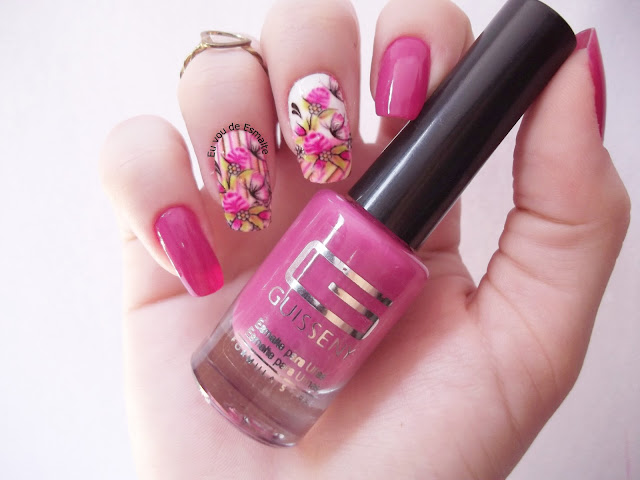 Unhas Esmalte Niza Guisseny Película Floral Chiqueza de Unha