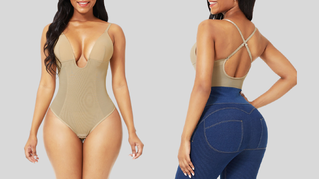 Nude Plus Size Low-Back Thong Body Shaper